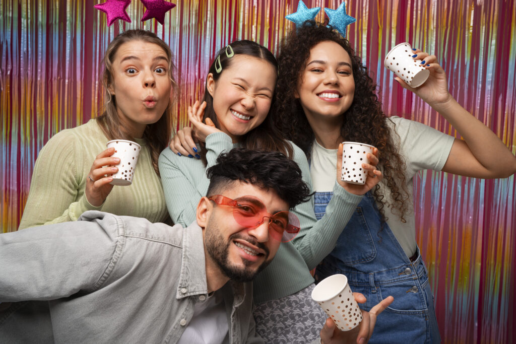 grad party guests